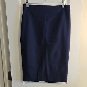 Express Dark Blue Pencil Skirt